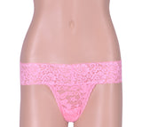 WOMEN SEXY THONGS PINK(Pack of 4)