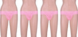 WOMEN SEXY THONGS PINK(Pack of 4)