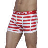 OLLI VIRILE BOXER Red & White stripes 1 Pc Pack