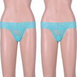 WOMEN SEXY THONGS GREEN (Pack of 2)