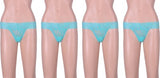 WOMEN SEXY THONGS GREEN(Pack of 4)